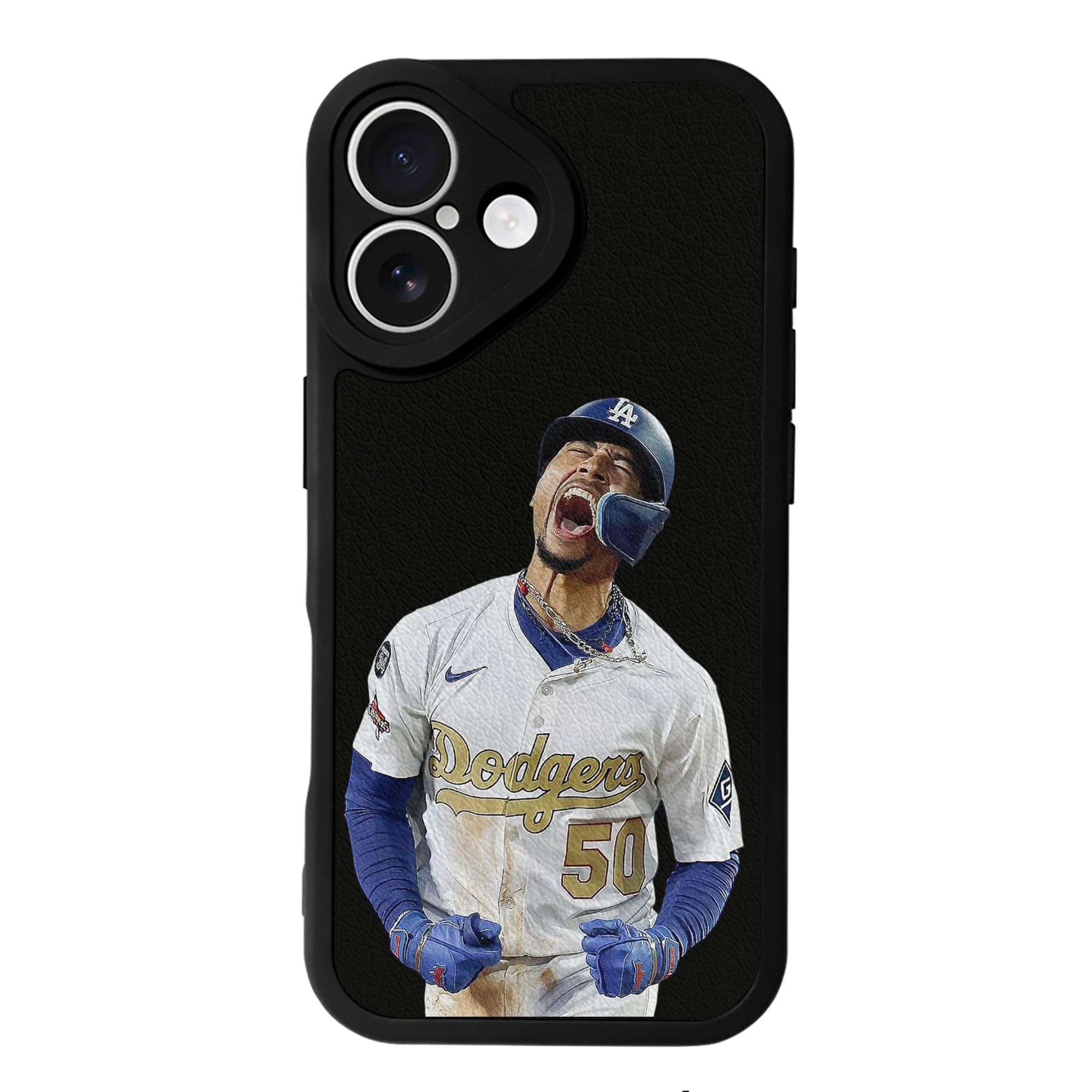  IPhone 16 Silicone Leather Case – UV Print, Lambskin Texture – Perfect Fit, Wireless Charging Compatible, Scratch Resistant, Precise Cutouts – Stylish Protection For IPhone 16